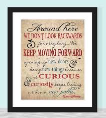 Walt Disney Quote Typography Print - Keep Moving Forward - 8x10 ... via Relatably.com