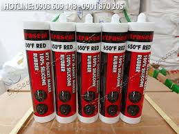 Dán ron hiệu quả với keo silicone chịu nhiệt RTV 650 chai đỏ