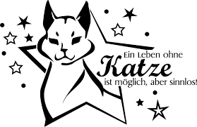 Bis heute hat die musik der späten 60er und 70er jahre den stärkste einfluss auf ja, ich gestehe: Wandtattoo Tiere Spruche Fur Wohnzimmer Spruch Ein Leben Ohne Katze Sinnlos Tiere Wandtattoo Graz Design