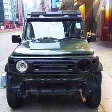 first exposure in the world kahn design style jimny grill jb74w jb64w aimgain suzuki suzukicars suzukiauto jimny jimny2018 jimn ジムニーシエラ ジムニー 軽