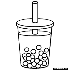 Bubble Tea Coloring Page Free Bubble Tea Online Coloring Bubble Tea Bubbles Tree Logo Design