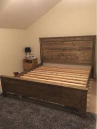 Simply put, a bed frame is the support structure of a bed's design. King Reclaimed Bed Headboard Footboard Headboards For Beds Headboard And Footboard King Size Bed Frame Diy