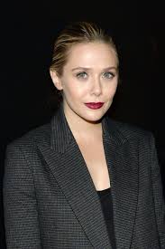 Elizabeth Olsen Pairs Burgundy Lipstick with Silver Eye Shadow | Vogue