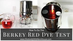 Because the black berkey® purification elements are so powerful they can remove red food colouring from water. How To Test Your Berkey Water Filter Berkey Red Dye Test Youtube