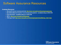 Software Assurance 2006 New And Enhanced Benefits Extend