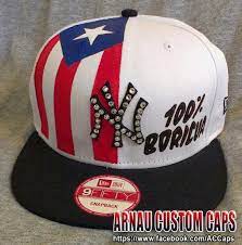Boricua Hat Custom Caps Puerto Rican Pride Puerto Rican Flag
