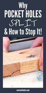 7 Ways To Prevent Pocket Screws From Splitting Wood Saws On Skates Pocket Screws Woodworking Projects Diy Pocket Hole Joinery