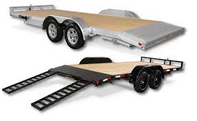 Notice how the ramps align to the top of the load floor vs others where there is as much as a 1 to 1.5 step. Aluminum Or Steel Usa Trailer Sales 6 Michigan Locations Utility Flatbed Dump And Enclosed Cargo Trailer Mi Trailer Dealer With Locations Near Lansing Grand Rapids Detroit Ann Arbor And Kalamazoo