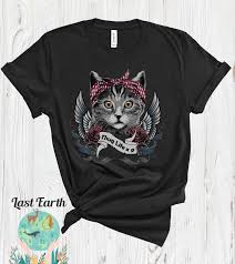 Cat Bandana Shirt Funny Cat Shirt Womens Cat Shirt Bella Canvas Tshirt Thug Life X 9 Shirt Womens Tops Mens Cat Shirts Funny Thug Shirts Graphic Tees Women
