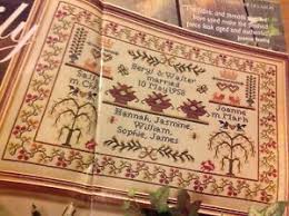 Details About H Historical Sampler Company Family Tree Heirloom Cross Stitch Chart
