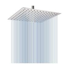 Check spelling or type a new query. Large Rain Shower Head Luxury Square Stainless Steel Rainfall Showerhead 12inch For Sale Online Ebay