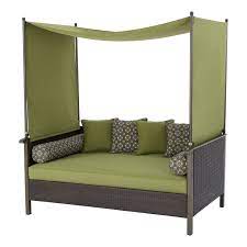 Canopy daybed walmart day beds for adults wicker outdoor daybed with. Better Homes Gardens Providence Outdoor Daybed With Canopy Green Walmart Com Walmart Com