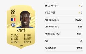 N'golo kanté, 30, from france chelsea fc, since 2016 defensive midfield market value: Fifa 21 Chelsea Player Ratings Outsider Gaming