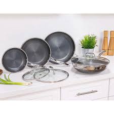 Kirkland signature 10pc stainless steel cookware set. Hexclad 7 Piece Cookware Set Costco