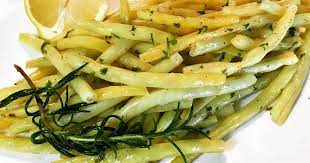 Yellow Wax Beans With Rosemary Lemon Butter Recipe Yummly Recipe Bean Recipes Yellow Beans Recipe Yellow Wax Beans