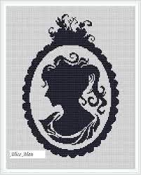 In three simple steps you will transform a picture into a beautiful cross stitch chart. Female Profile In Oval Frame Monochrome Silhouette Counted Cross Stitch Pattern Instant Download Cross Stitch Cross Stitch Patterns Vintage Cross Stitches