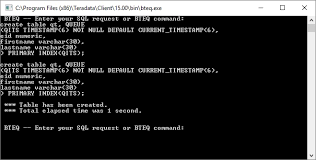 How To Do H2d Teradata Queue Tables