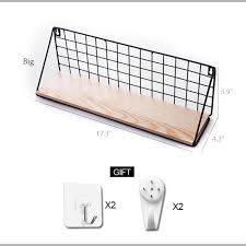 Wooden Iron Wall Shelf Apollobox