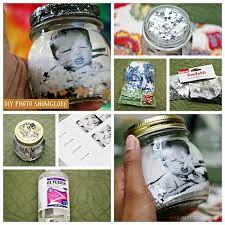 Diy Photo Snowglobe Arts Crafts Diy Snow Globe Diy Photo Xmas Decorations Diy