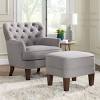 Admirable navy blue leather and black solid wood. 1