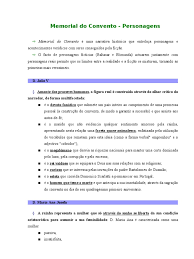 Maybe you would like to learn more about one of these? Memorial Do Convento Caracterizacao De Personagens E Simbologia Religiao E Crenca