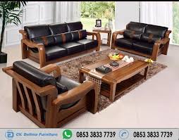 Kursi Tamu Minimalis Kayu Jati Modern Cv Delima Furniture Toko Mebel Terpercaya 100 D Wooden Sofa Designs Latest Wooden Sofa Designs Wooden Sofa Set Designs
