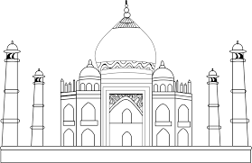 Play free online games featuring ben 10 on cartoon network! Taj Mahal Line Drawing Novocom Top