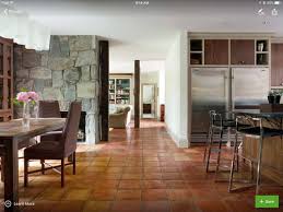 Hexagon saltillo spanish floor tile in the manganese finish. Saltillo Tile Floors