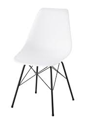 Chaise En Polypropylene Et Metal Blanche Cardiff Chaise Metal Chaise Chaise Fauteuil