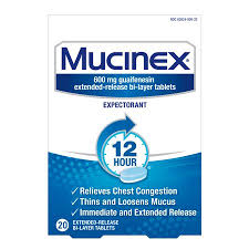 mucinex 12 hour chest congestion expectorant tablets 20