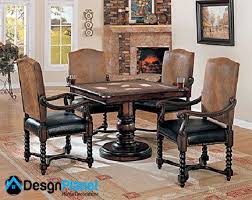 Leather Game Table Chairs Game Table And Chairs Modern Leather Chair Furniture Decor