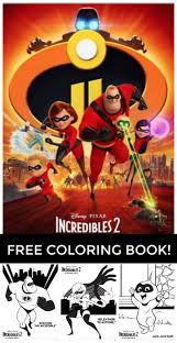 They're back for another big adventure when incredibles 2 hits theaters on june 15th. Incredibles 2 Printable Coloring Book Midgetmomma