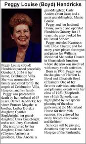 Peggy Louise (Boyd) Hendricks