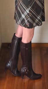 メルカリ 新品 モードエジャコモ オリジナル 本革ロングレザーブーツ モードエジャコモ 27 800 中古や未使用のフリマ 女性 ブーツ ブーツ レザーブーツ