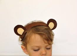 Bear Costume Felt Bear Ears Headband Costumes For Baby Children Headbands Brown Bear Costume Childrens Headband Teddy Bear Picnic Birthday Party