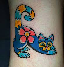 Tattoo alebrije alebrijes google dog ramses using tattoos tatuajes mujer designs mondragon guardado. Alebrije Style House Cat By Nikki Bee No Idols Nyc Tattoos