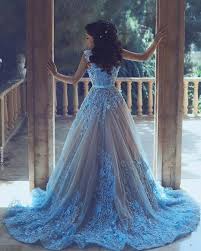 فساتين سهرة Tulle Evening Dress Prom Dresses Blue Prom Dresses Sleeveless