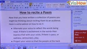 Goodmannerspoem english poem recitation with lyrics prize winning poem for grade 1 and grade 2/ class 1 this video shows poem for english recitation competition for class1 ,class2.its a prize. Recite A Poem Visihow