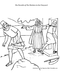 And to those he said, 'you too go into the vineyard, and i will give you whatever is fair.' The Parable Of The Workers In The Vineyard Jesus Coloring Pages Parables Coloring Pages