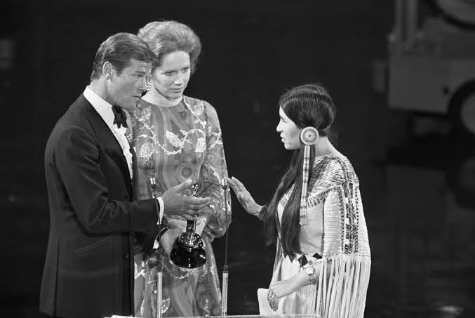 Marlon Brando refuses the Best Actor Award (1973)