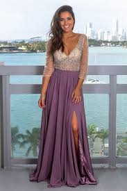 Black And Silver Gown With Sleeves Mauve Maxi Dress With Silver Jewels And 3 4 Sleeves In 2020 Event Dresses Classy Black Tie Wedding Guest Dress Black Tie Wedding Guest Dress Summer