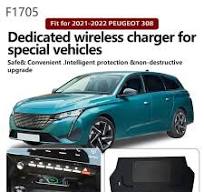 Custom Fit Wireless Charger for PEUGEOT 308 2021-2022, OEM/ODM Available