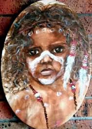 Acrylic painting of a Murrindindi princess