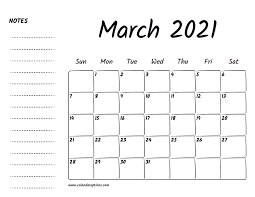 Download and print your favorite today! March 2021 Printable Calendar Calendar Options