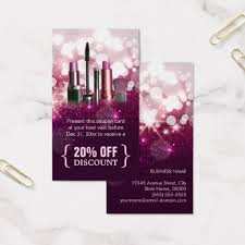 Discount Coupon Makeup Artist Pink Beauty Glitter Zazzle Com In 2020 Glitter Business Cards Makeup Artist Business Cards Trendy Business Cards