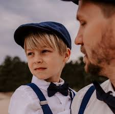 Flat Cap Children's Peaked Cap Dark Blue