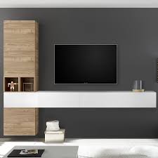 Meuble Tv Suspendu Blanc Laque Meuble Tv Composition Murale