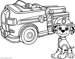 For boys and girls, kids and adults, teenagers and toddlers, preschoolers and older kids at school. Marshall Paw Patrol Coloring Pages Coloringall