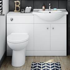 Not only are you saving space and money, but you are also creating a cleaner looking bathroom. Modern Toilet And Sink Vanity Unit Bathroom Basin Furniture Matte White Wc Sink Vanity Unit Bathroom Sink Storage Toilet And Sink Unit