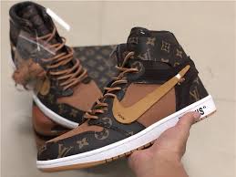 Air Jordan 1 X Off White X Louis Vuitton Off White X Air Jordan 1 Louis Vuitton Virgil Abloh In 2020 Air Jordans Louis Vuitton Shoes Nike Sneakers Outfit